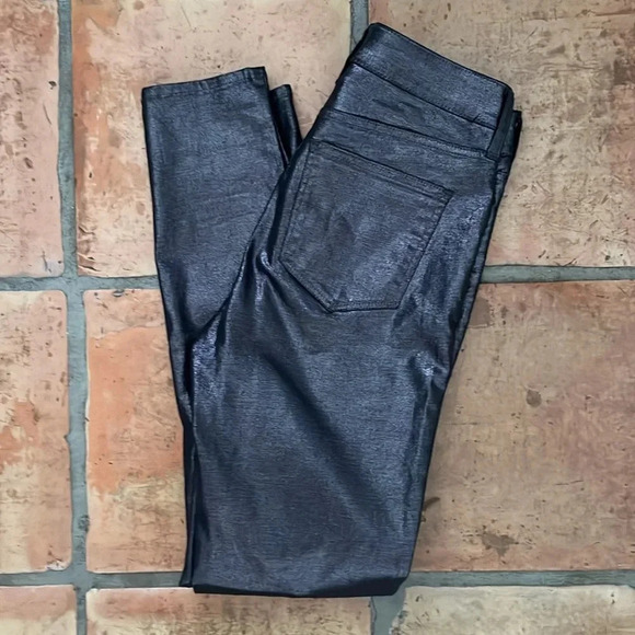 GAP Size 27 Long High Rise Universal Legging in Gunmetal Shimmer Sparkle - Picture 9 of 9